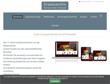 Tablet Screenshot of creativarchiv.de